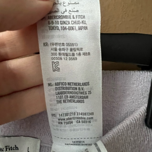 Abercrombie & Fitch Soft Collection Ribbed Pull-On Sweatpants Size Large - Picture 7 of 8